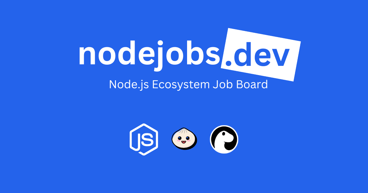 nodejobs.dev homepage
